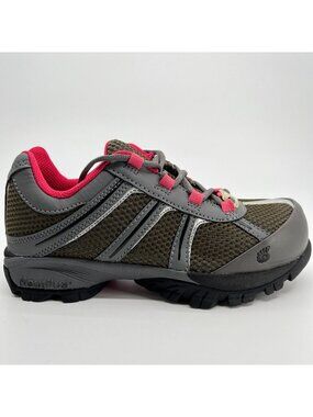 Nautilus N1393 SR Womens Size 7D Green Gray Pink Steel Toe Safety Work Shoes